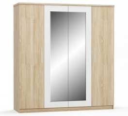 Шкаф 4Д Mebel Service Маркос 4 дверный дуб самоа 201 см