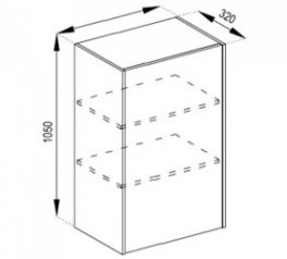 Тумба верхня В 50 1Д Графіті