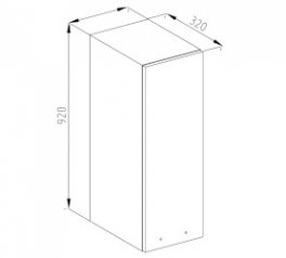 Тумба верхня В 50 (h-920) Софі