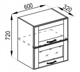 Тумба верхня В 60 БСк Домініка
