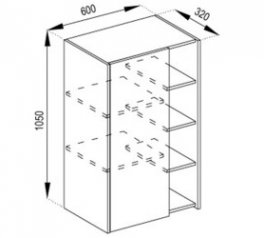 Тумба верхня В 60 П 1Д Графіті