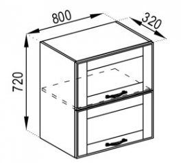 Тумба верхня В 80 Б Домініка