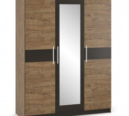 Шкаф 3Д Mebel Service Вероника 3 дверный венге темный 156 см