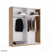 Шкаф 4Д Миромарк Белла 4 дверный белый 183 см