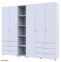 Шафа Дорос Гелар білий з Етажеркою 5 дверна 231,9 см