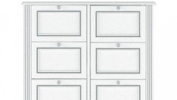 Тумба для взуття 6D Вайт 0