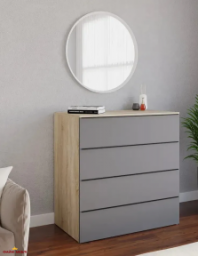 Комод дуб сонома/антрацит ТХ005