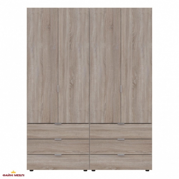 Шафа Дорос Гелар дуб сонома 4-х дверна 155 см 4