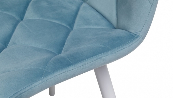 Стілець M-45 блакитний топаз + білий 9