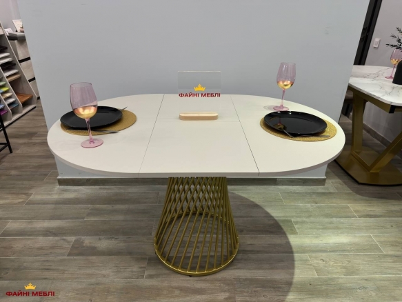 Стол круглый раскладной MebliRoMax Rondo slide / Рондо Слайд D900 1