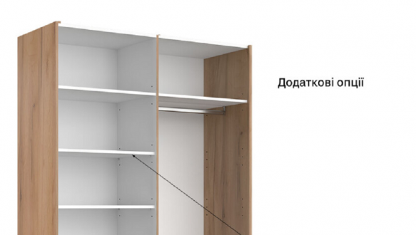 Шафа-купе без дзеркала 1,5х2,1 Асті 6