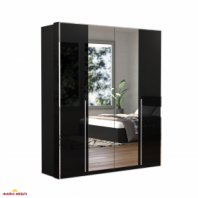 Шафа 4 дв Міромарк Енні 4 дверна чорний 183 см