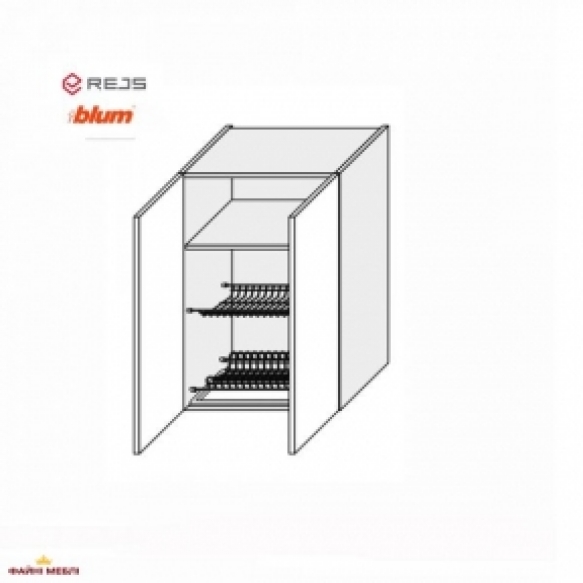 Секція верхня сушка 60ВС/900 2дв Pro Blum+Rejs Міленіум