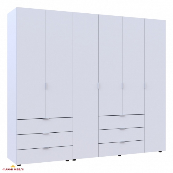 Шафа Дорос Гелар білий 6 дверна 232,5 см 5