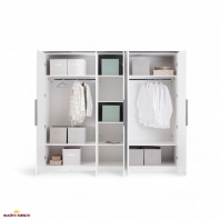 Шафа 5дв Міромарк Лука 5 дверна білий глянець 250 см