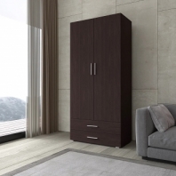 Шкаф Морели SТ0002 2 дверный венге темный 100 см