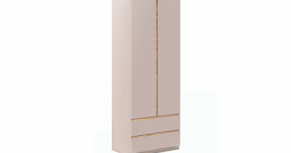 Шкаф Світ меблів 2Д2Ш Фрида 2 дверный Тоффи 80 см