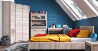 Модульна дитяча спальня Jazz/Джаз Mebelbos Каштан Найробі/Онікс