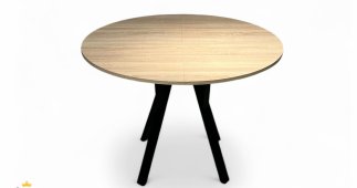 Стол круглый раскладной Lite Slide / Лайт слайд MebliRoMax D1100 ЛДСП 18 мм