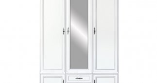 Шкаф ВМК Украина SZF 5D2S Кентуки 3 дверный белый альпийский 160 см