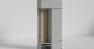 Прихожая Спейс №2 Matroluxe с вешалкой и шкафом