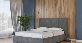 Кровать мягкая двуспальная Лев Венеция