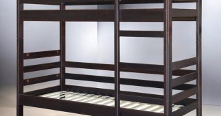 Кровать двухьярусная буковая Тони