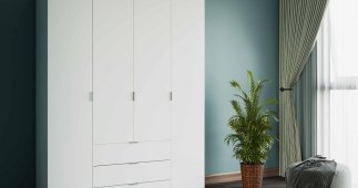 Шафа 4Д Гелар Дорос 4 дверна білий 155 см