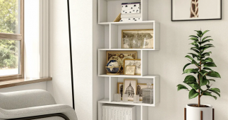 Стеллаж белый на 6 ячеек GT56