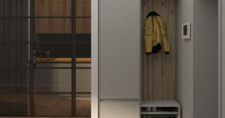 Прихожая Спейс №1 Matroluxe с вешалкой и шкафом