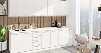 Кухонный комплект Окрашенный высокий глянец 2,8м