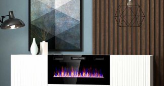 Комод 180 EF Pafos з электрокамином