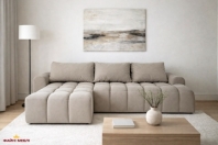 Кутовий диван розкладний дельфін Бабл Шик Галичина 323 х 169 см