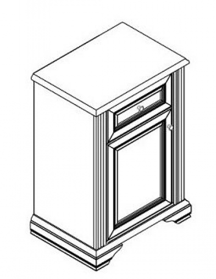 Тумба 1D1S Вайт 2