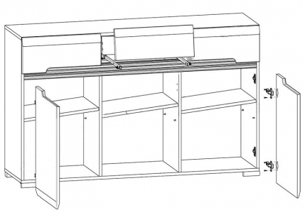 Комод KOM3D3S/8/15 Ацтека 4