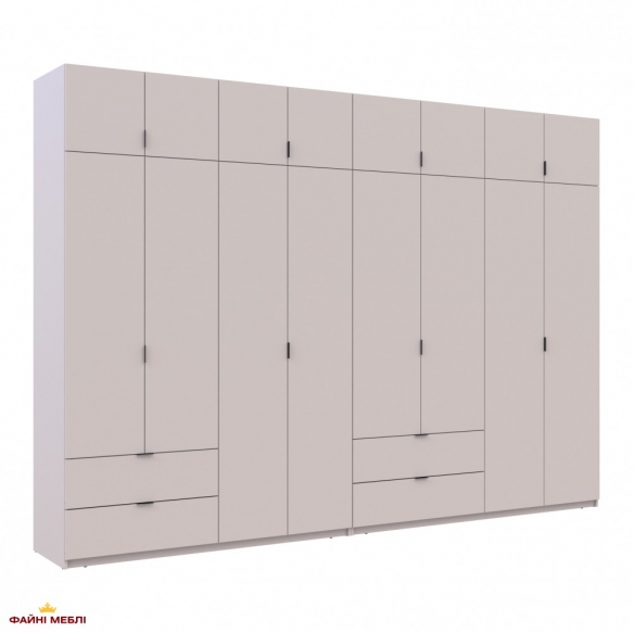 Шкаф для одежды Дорос Лукас кашемир 4+4 ДСП 340 см 5