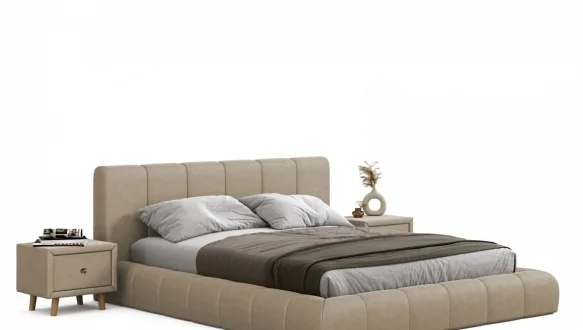 Ліжко м'яке двоспальне Віоріна Деко Подіум 26