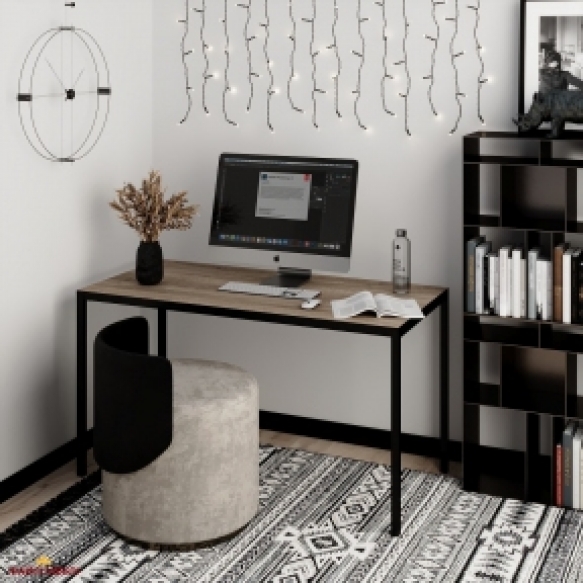 Письмовий стіл Brevity Loft standart Дуб вінтаж оксид/Чорний метал