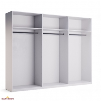 Шафа 6дв Міромарк Фемелі 6 дверна білий глянець 270 см