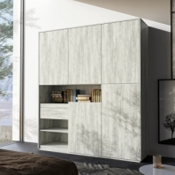 Шкаф Морели RS-2 3 дверный бетон 150 см