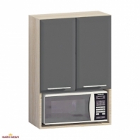 Шкаф верхний В60.92.2Д под микр. Хай-Тек глянец перламутр