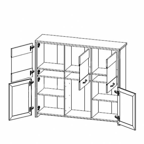 Буфет BAR 2D3W3S Верне 0