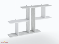 Полка настенная бетон/белый T8