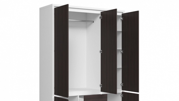 Шафа BRW Poland Kaspian 3 дверна каштан 154 см 0