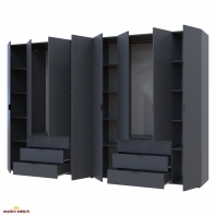 Шафа Дорос Гелар графіт 8 дверна 310 см