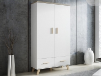 Шкаф 2D2S Cama Lotta 2 дверный белый 110 см