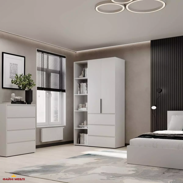 Шкаф распашной комбинированный 2-дверный Art In Head №7 Light 120 см 0