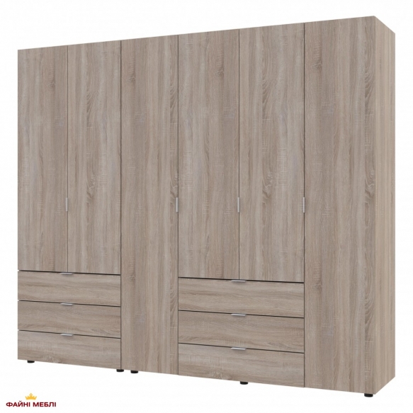 Шафа Дорос Гелар дуб сонома 6 дверна 232,5 см 6