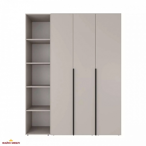 Шкаф комбинированный трехдверный Art in Head №16 Light / Лайт 160 см 9