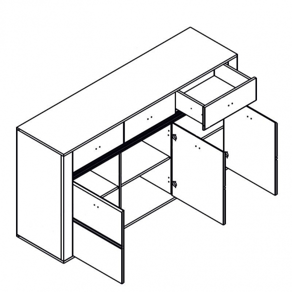 Комод KOM3D3S Селена 0